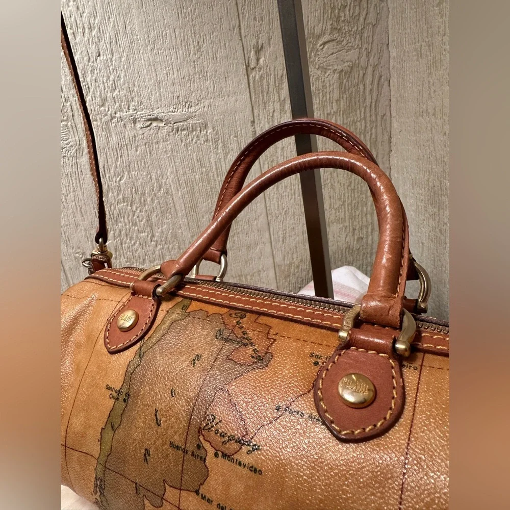 Alviero Martini Leather Travel Satchel - Picture 3 of 7